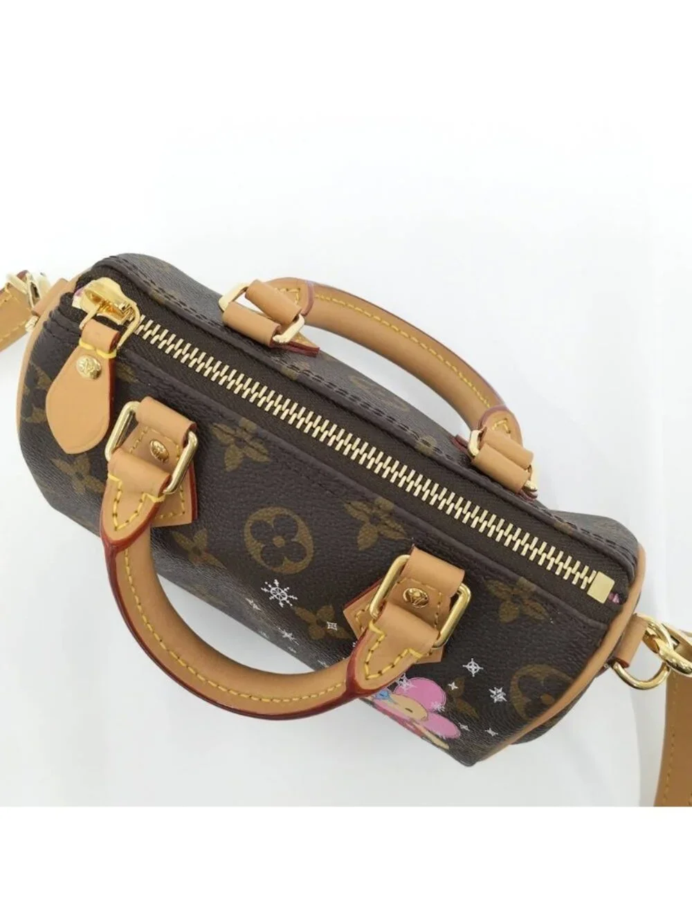 Louis Vuitton Nano Speedy Monogram Vivienne Handbag